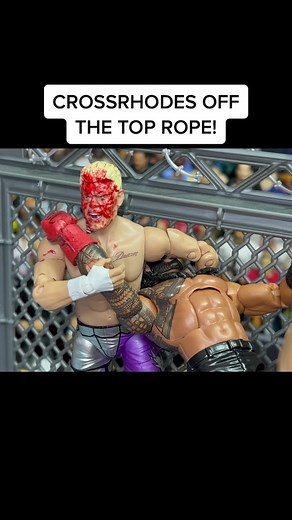 Checkout the full match on YouTube! #CodyRhodes #WWE #AEW #wrestling #toys #wrestlemania #WWEFigures #wweactionfigurematches #WWEToys #RomanReigns