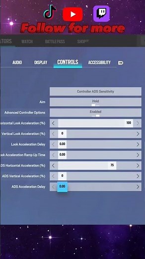 Best controller settings in siege for high sens! #rainbowsixsiege #r6s #siege