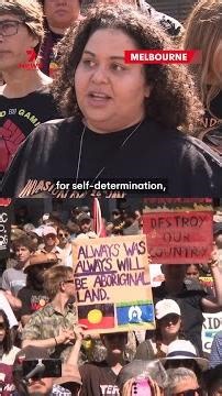 Rival protests held all around the country on Australia Day