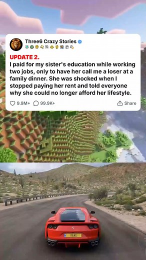 UPDATE 2. I paid for my sister_s education while working two jobs, only to have her call me a loser at a family dinner. She was shocked when I stopped... #foryou #fyp #reels #viral #redditstorytime #redditposts #storytime #redditstories #reddit #askreddit #paranormal #redditparanormal #nosleep | Mitay_cat