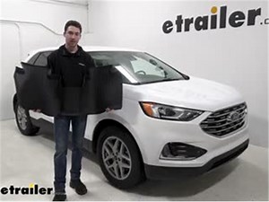 Setting up the WeatherTech 2nd Row Rear Auto Floor Mat on a 2022 Ford Edge