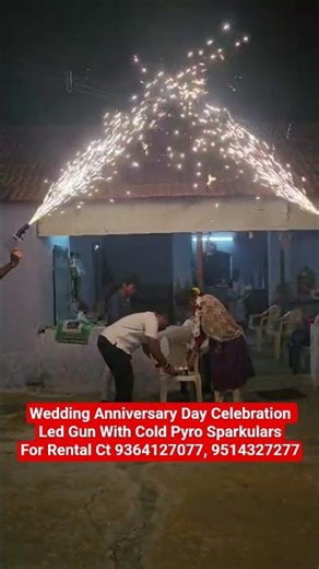 Wedding Anniversary Day Celebration Led Gun With Cold Pyro Sparkular Rental Ct 9364127077,9514327277