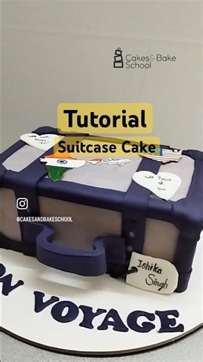 Tutorial- Suitcaje cake #cake #baking #bakingclasses