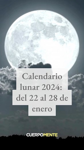 1.8K views · 18 reactions | Según el calendario lunar de esta semana de Luna llena, vienen buenos días para darse masajes, aplicarse mascarillas y, a finales de semana, hacer dieta o ayuno. Te contamos estos y otros cuidados del cuerpo, el huerto y el hogar recomendados esta semana según la Luna. #lunahoy #lunacreciente #lunallena #lunadeenero #faseslunares #calendariolunar #calendariolunar2024 #calendariolunaroriginal | Cuerpomente | Facebook