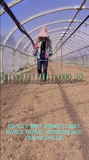 Farmer's Ingenuity! Homemade Seeding Tool for Super-Fast Planting