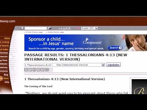 bible Gateway. Easy to find passages