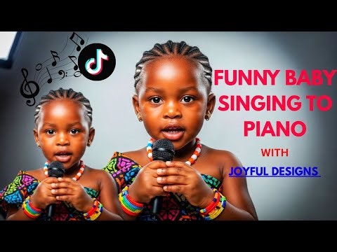 Funny baby singing to piano 🎹 When are baby gives their first piano performance. 