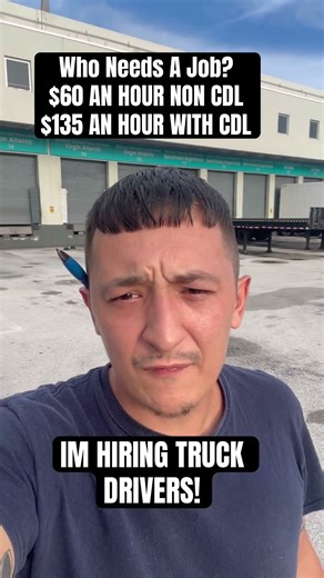 Who Needs A Trucking Job? $60-$135 AN HOUR #cdl #job #jobs #jobsearch #jobseekers #truckdriver