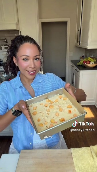 Peach Cobbler Brownies Recipe — Fudgy Peach Dessert