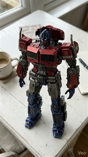 Optimus Prime Mini Transformer Toy – Realistic Folding Robot Transformation POV #ai #aigenerated