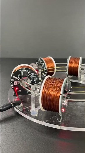 Cyclotron Accelerator. Magnetic filed. Working of a metal ball in a magnetic field. Strong magnetic