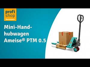 Mini-Handhubwagen Ameise® PTM 0.5 für Halb- und Displaypaletten