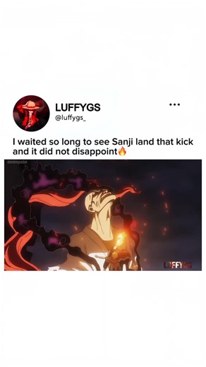LUFFY GS on Instagram: "I waited so long to see Sanji land that kick and it did not disappoint🔥 . . . . . #sanji #nusjuro #bonney #franky #onepiece1147 #onepiece #anime"