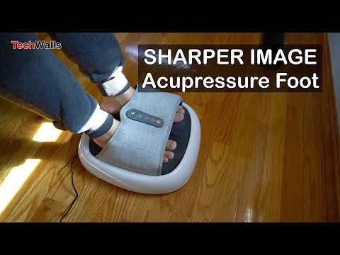 SHARPER IMAGE Acupressure Foot Shiatsu Massager Unboxing & Testing