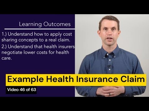 Example Health Insurance Claim Using Real Dollar Amounts (Video 46 of 63)