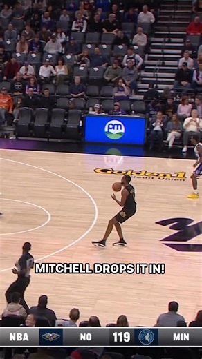 Mitchell with the handles, a quick shake, and sinks the floater! | NBA