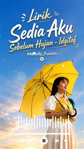 🎵 Idgitaf - Sedia Aku Sebelum Hujan, Lirik Lagu #idgitaf #fypindonesia #musikindonesia #liriklagu