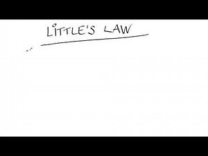 Littles Law - Intro to Parallel Programming