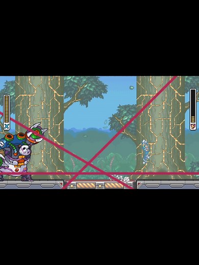 Bamboo Pandamonium - Mega Man X8 Demake Gameplay