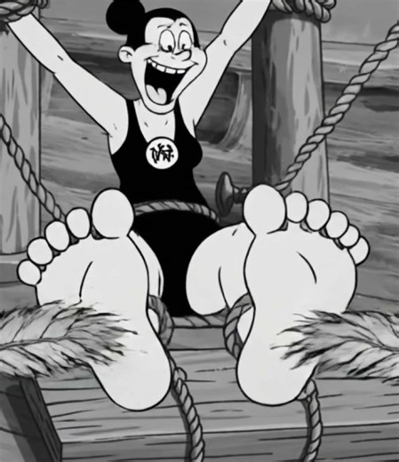 Creative Tickle Scene Redesign with Olive Oyl