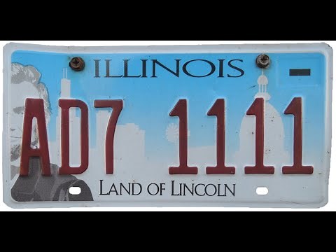 Illinois license plate history 1979-Present day.