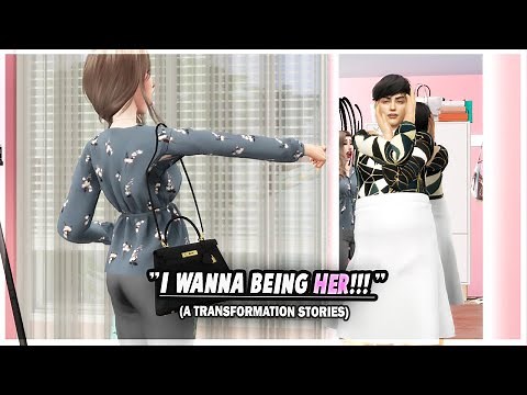 I Wanna Being Her! Boy 👦to 👩 Girl Transformation Story - Sims 4