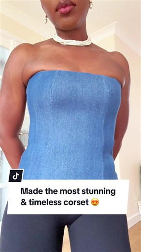 The best part is that it comes with a free cutting and sewing guide 👌 Link in bio . . . #sewingwithkim #diycorset #corset #kimdavedesigns #independentfashiondesigner #sewingenthusiast #sewingtiktok #kimdave