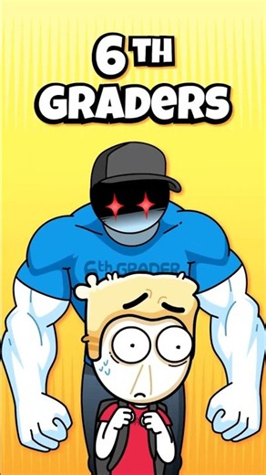 How 6th Graders Look When Your in Different Grades (Animation Meme)