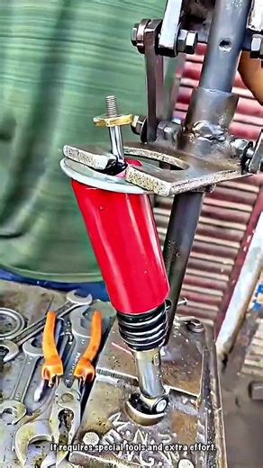 Workshop Expertise: Motorcycle Rear Shock Absorber Assembly Process