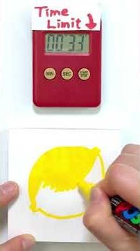 【ASMR】Draw a Lemon in 1 Minute! ⏱️