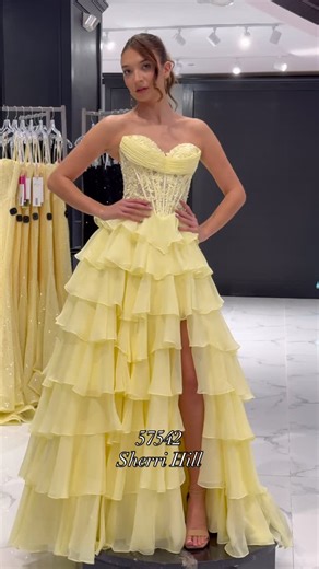 Alexandra’s Too on Instagram: "This gorgeous ruffle gown from @sherrihill is available NOW at Alexandra’s Too!  Shop this style and so much more new prom at Alexandra’s Too 7 days a week!✨️ . . . . #prom2026#sherrihill#ballgowns#ruffledress#alexandrastoo#massachusettsprom#socialoccasiongown#promstore#promshopping"