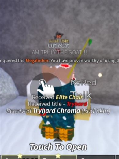 Fisch : RoRed New Reward For Us Y'all Need Touch Grass Again If You Just Spent 1b or 100m coins on tryhard rod 💀 #fisch #rodfisch #roblox #tryhardrod