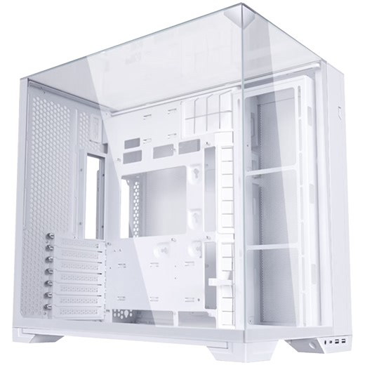 Buy the Lian Li O11 VISION Compact White Tempered Glass ATX Mid Tower Gaming... ( G99.O11VPW.00 ) online