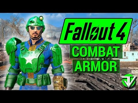 FALLOUT 4: How To Get FULL SET of COMBAT ARMOR! (Level 10 Early Game Locations)