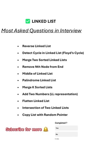 Linked List Interview Question | DSA #placement #dsa #array #graphs #trees #college #cse #iit #nit
