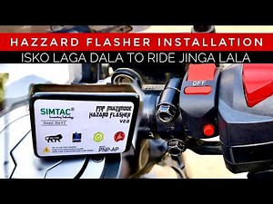 Hazard flasher installation / simtac hazard flasher for apache rtr 200 bs6 // simtac hazard flasher