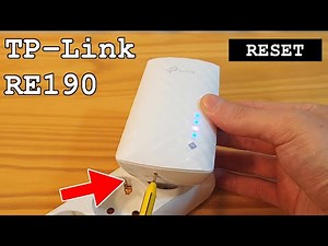 TP-Link RE190 Wi-Fi Extender • Factory reset
