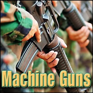 Gun, Machine Gun - Cobray Mac10 Machine Gun: Two Bursts, Machine Gun Firing, Authentic Sound...