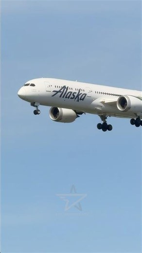 🇺🇸 Alaska Airlines inaugural flight to Heathrow. 😍 AS100 #aviation #b787