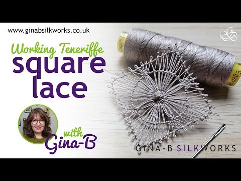 Creating Teneriffe Square Lace With Gina-B: Shaped Needle Lace Tutorial