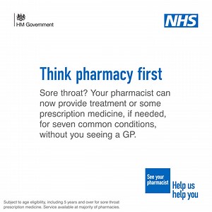 For 7 common conditions, pharmacists can now provide treatment or some prescription medicine, if needed, without seeing a GP. | NHS