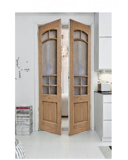 Rustic Solid Wood French Door With Arched Glass, Handcrafted Farmhouse Entry Door, Custom Size - Etsy