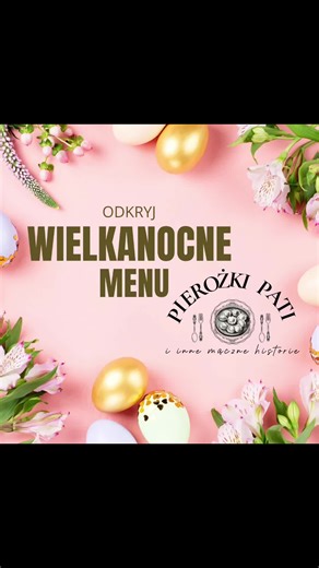 Odkryj wielkanocne menu w Pierożkach Pati! 🐣🌷 Tradycyjne smaki, domowe receptury i świąteczne przysmaki przygotowane specjalnie na Wielkanoc. Pierogi, zupy, faszerowane jajka, krokiety, pasztet i wiele innych pyszności czeka na Was w naszej ofercie. Zamów wcześniej i ciesz się spokojnymi, pysznymi świętami! 📩 zamówienia przez wiadomość prywatną lub telefonicznie ☎️ 535555298 📌 Gdańsk/Jasień #menu #wielkanoc #domowesmaki #swietawielkanocne #polskiesmaki