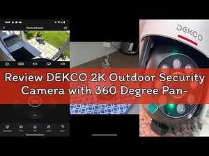 Review DEKCO 2K Outdoor Security Camera with 360 Degree Pan-Tilt Motion Tracking, Home Camera Survei