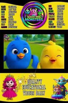 Learn Colors with Birds | Animal Discovery Adventure | Magic Mini Monsters | #magicminimonsters