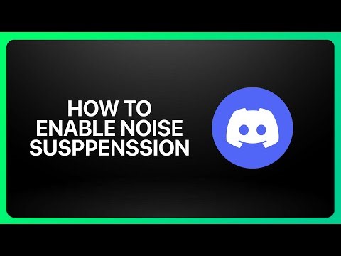 How To Enable Noise Suppression In Discord 2025! Tutorial
