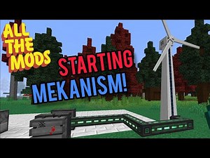 Building a Wind Turbine in Modded Minecraft! | Mekanism | ATM6 Episode 9