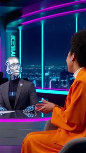 🤖🎤 Robot Hosts 2030 Talk Show on “Weird Human Habits” 😂