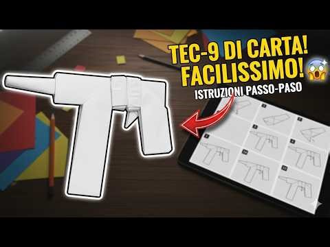 TEC 9 Paper Gun 🔫 | How to Make an Origami Gun: A Super Easy Tutorial