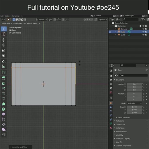 Modeling a table and procedural wooden texture in Blender 2.9